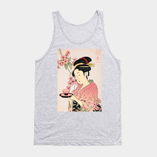 Geisha with Tea Tank Top